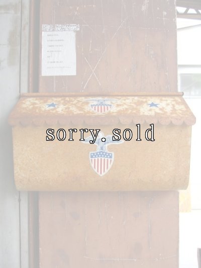 画像2: U.S.MAIL BOX　アメリカ　ポスト　メールボックス　壁掛け　デカール　メタル　シャビーシック　アンティーク　ビンテージ