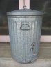 画像6: ダストボックス　buckets　trash can　トラッシュカン　ゴミ箱　蓋付き　大型　ブリキ　アンティーク　ビンテージ