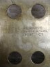 画像5: 1900's　ギャングプレート　アメリカのスイッチプレート　ペイント　真鍮　ヘヴィーブラス　4口　丸スイッチ　アンティーク　ビンテージ