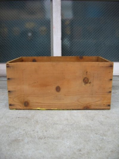 画像4: ウッドボックス　UNITED　木箱　ストレージボックス　アドバタイジング　アンティーク　ビンテージ