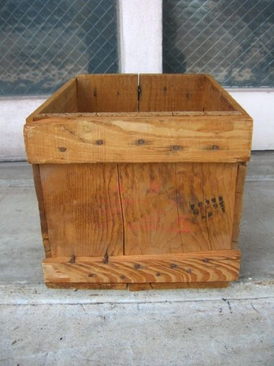 画像1: ウッドボックス　木箱　ストレージボックス　アドバタイジング　アンティーク　ビンテージ