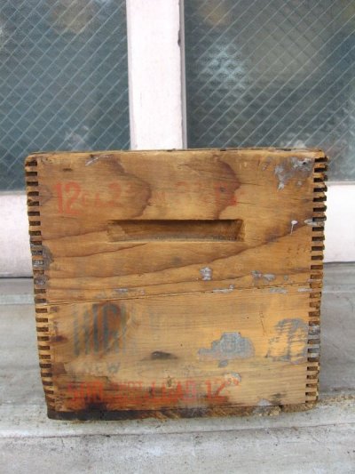 画像2: ウッドボックス　木箱　ストレージボックス　アドバタイジング　アンティーク　ビンテージ