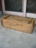 画像1: ウッドボックス　木箱　蓋付き　U.S　ミリタリー　アーミー　ストレージボックス　アドバタイジング　アンティーク　ビンテージ (1)