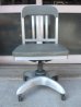 画像1: マシーンエイジ　アルミニューム　1940'S　椅子　リクライニングチェア　GOOD FORM　デスクチェア　アルミ合金　スチール　キャスター付　座面高さ調整可　インダストリアル　アンティーク　ビンテージ (1)