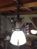 画像2: 1910’S 20'S　インダストリアル　シーリングライト　J.P.WARD　BRYANT　 アイアンマウント　ホロフェーン　ホロフェン　リフレクターカット ガラスシェード　HOLOPHANE　1灯　アンティーク　ビンテージ (2)