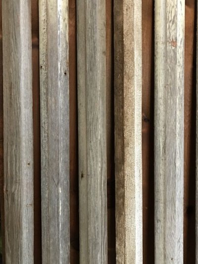 画像3: アンティーク　フレーム製作に　廃材　古材　チェアレール　ホワイト　シャビー　アメリカ　old barn wood　ビンテージ
