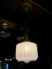 画像3: アンティーク　1930年代　装飾付ミルクガラスシェード　 ペンダントランプ　1灯　シーリングライト　装飾　ビンテージ