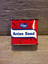 アンティーク　ティン缶　Kroger　Anise Seed　ミントコンディション　ビンテージ