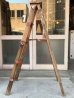 画像3: ウッド　ステップラダー　ラダー　はしご　梯子　木製　脚立　大型　5段　アンティーク　ビンテージ