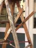 画像6: ウッド　ステップラダー　ラダー　はしご　梯子　木製　脚立　大型　5段　アンティーク　ビンテージ