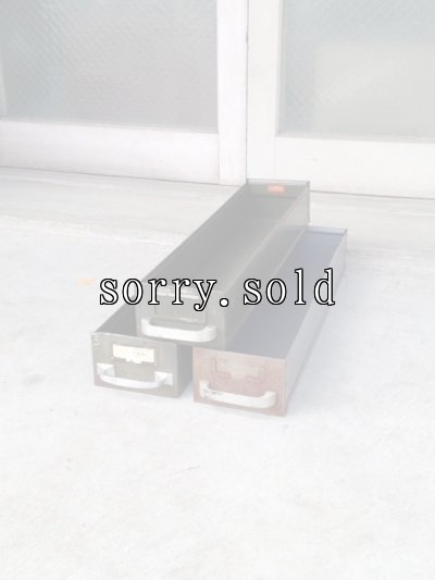 画像1: メタルドロワー　引き出し　ボックス　カーキ　グレー　インダストリアル　アンティーク　ビンテージ