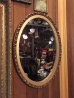 画像1: ウッドフレームミラー　ビクトリアン　装飾　鏡　ミラー　オーバル　楕円形　アンティーク　ビンテージ (1)
