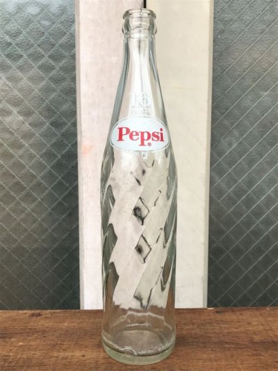 画像4: SODA BOTTLE　ソーダボトル　ポップボトル　ガラス瓶　PEPSI COLA　ペプシ　クリアガラス　アンティーク　ビンテージ