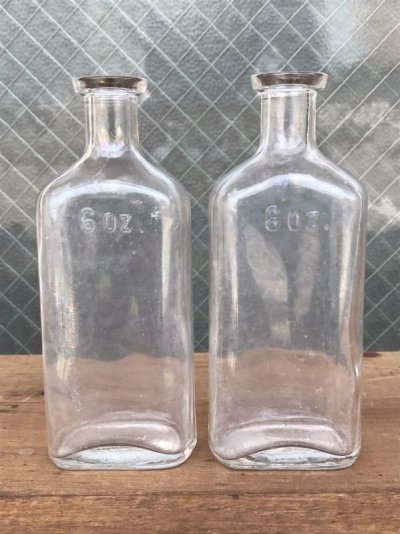 画像2: 19世紀　1860’S 70'S 80'S　メディスンボトル　5本セット　瓶　クリアガラス　アンティーク　ビンテージ