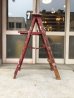 画像5: ウッド　ステップラダー　ペイント　シャビーシック　ガーデニング　カントリー雑貨　はしご　梯子　木製　脚立　大型　4段　ペイント　シャビーシック　アンティーク　ビンテージ