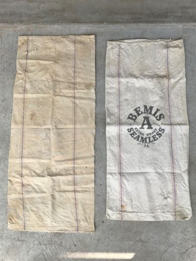 画像2: 1930'S 40'S　シードサック　コットンサック　ダッフルバッグ　ステンシル　CINCINNATI SEAMLESS　穀物袋　ずた袋　頭陀袋　ズタ袋　メールバッグ　mailing bag　アンティーク　ビンテージ