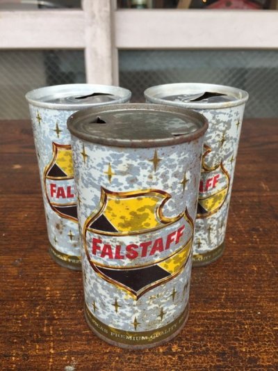 画像1: ティン缶　アドバタイジング　ビール缶　FALSTAFF　ファルスタッフ　BEER缶　ビンテージ　アンティーク