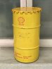 画像1: オイル缶　シェル　SHELL　中型　ドラム缶　トラッシュカン　ダストボックス　アドバタイジング　アンティーク　ビンテージ (1)