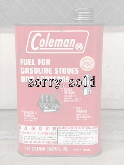 画像4: 1960’S　レア　ティン缶　ホワイトガソリン　fuel　コールマン　Coleman　200a　ビンテージ　アンティーク