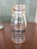 画像2: 1890’S~1940'S　ガラスボトル　バラエティ3本セット　瓶　一輪挿し　フラワーベース　クリアガラス　ミルクボトル　ソーダボトル　ビーカー　アンティーク　ビンテージ (2)