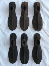 1920'S 30'S　シャビーシック　靴型　シューラスト　6個セット　アイアン　店舗装飾小物　アンティーク　ビンテージ