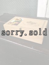 シガー木箱　villiger　葉巻　タバコ　シガーボックス　ギター　アクセサリーケース　アドバタイジング　ビンテージ　アンティーク