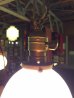 画像9: 1920'S 30'S　ヘヴィーミルクガラスシェード　スキャロップ柄　シーリングライト　ペンダントライト　1灯　真鍮　アンティーク　ビンテージ