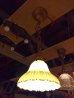 画像2: 1920’S　1930’S　シーリングライト　ペンダントライト　スキャロップ柄　ミルクガラスシェード　1灯　真鍮　アンティーク　ビンテージ (2)