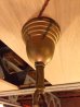 画像5: 1920'S 30'S　ヘヴィーミルクガラスシェード　スキャロップ柄　シーリングライト　ペンダントライト　1灯　真鍮　アンティーク　ビンテージ