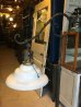 画像3: 1940'S　フロアランプ　カーブドシャフト　シルバーメッキ　ビクトリアン　ミルクガラス　1灯　アイアン　リーフ柄　装飾　アンティーク　ビンテージ