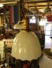 画像3: 1920'S 30'S　ヘヴィーミルクガラスシェード　スキャロップ柄　シーリングライト　ペンダントライト　1灯　真鍮　アンティーク　ビンテージ