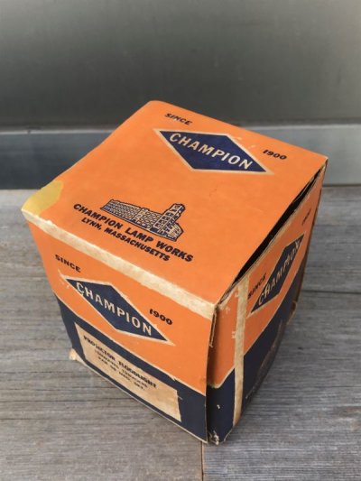 画像13: 1940'S レフ球 チャンピオン リフレクターライト スポットライト 125V150W E26 CHAMPION 箱付き デッドストック アンティーク ビンテージ