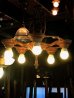 画像1: 1900'S 1910'S　シーリングライト　ベアバルブ　シャンデリア　5灯　装飾　真鍮　アイアン　アンティーク　ビンテージ (1)