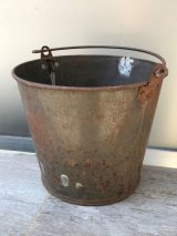 1930'S 40'S　bucket　トラッシュカン　バケツ　バケット　シャビーシック　ダストボックスなどに　ビンテージ　アンティーク