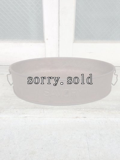 画像4: 1900'S　アーリーセンチュリー　アイアントレイ　SAVORY　シチューポット　メタルパン　メタルトレイ　バケット　カントリー　キッチン　アンティーク　ビンテージ