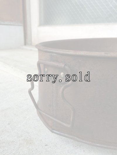 画像6: 1900'S　アーリーセンチュリー　アイアントレイ　SAVORY　シチューポット　メタルパン　メタルトレイ　バケット　カントリー　キッチン　アンティーク　ビンテージ