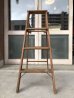 画像5: 1960'S　エクセレントコンディション　ステンシル　ウッド　ステップラダー　ラダー　はしご　梯子　木製　脚立　大型　4段　ペイント　シャビーシック　アンティーク　ビンテージ