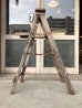 画像2: ウッド　ステップラダー　ラダー　はしご　梯子　木製　脚立　大型　4段　シャビーシック　アンティーク　ビンテージ (2)