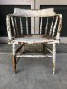 画像2: 1880'S 1890'S 1900's　シャビーシック　アームチェア　ビクトリアン　ウッドチェアー　椅子　ペンキ　ホワイト　ペイント　ビンテージ　アンティーク (2)