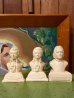 画像1: オブジェ　胸像　アッパーボディー　ミニバスト　リスト　LISZT　1811-1886　モーツァルト　MOZART　1756-1791　人形　ビンテージ　アンティーク (1)
