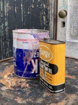 アドバタイジング缶　2個セット　クーラント缶　PEAK　OIL缶　オイル缶　SURGE　ティン缶　アンティーク　ビンテージ
