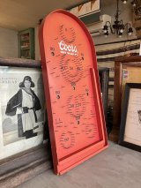1930’S 40'S　アドバタイジング　レア!!　Coors beer　クアーズビア　WOOD PINBALL　ハンドワインディング　テーブルピンボール　スマートボール　パチンコ　ゲーム　メタル　ウッド　高貴な遊びに　ディスプレイに　アンティーク　ビンテージ