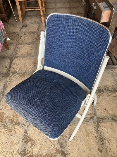 画像18: 1960'S　HEYWOOD WAKEFIELD　フォールディングチェア　ヘイウッド・ウェイクフィールド　ミッドセンチュリー　モダン　モダニズム　スチール　椅子　折りたたみ椅子　EAMES ERA　イームズ　ネルソン　パントン　スペースエイジ　座面少々日ヤケあり　ビンテージ　アンティーク