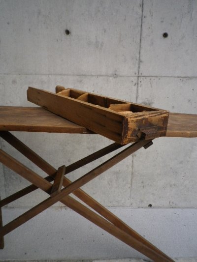 画像1: アンティーク　引き出し　取っ手付き　浅長　その14　木製ドロワー　シャビーシック　ビンテージ
