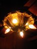 画像5: 1910'S 20'S　アーリーセンチュリー　ビクトリアン　フラッシュマウント 　シーリングライト　鋳物　アルミ合金　ピューター　4灯　ヴィクトリアン装飾　クラスターランプ　アンティーク　ビンテージ