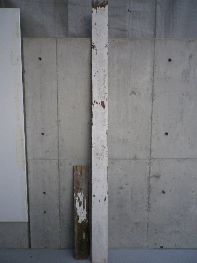 画像1: アンティーク　バーンウッド　廃材　ホワイト　白　シャビー　30cm×30cm@　old barn wood　ビンテージ