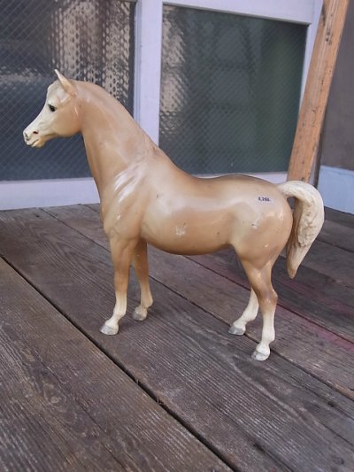 画像1: アンティーク　馬　ホース　馬形　オブジェ　プラスチック　ビンテージ