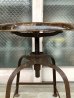 画像1: M様商談中　1920'S 30'S　Angle steel stool company　スイベル　高さ調整機能　ウッド×アイアン　スツール　インダストリアル　アンティーク　ビンテージ (1)