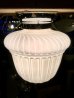 画像3: 1930’S　30年代　ビクトリアン　シーリングライト　1灯　リブ　柄　ミルクガラスシェード　マットカラー　フラッシュマウント　アンティーク　ビンテージ