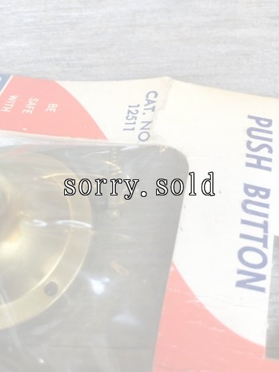 画像4: 1950'S 60'S　プッシュボタン　SNAPIT    PUSH BUTTON　プッシュベル　ブザースイッチ　ドアベル　真鍮　ブラス　NOS　デッドストック　アンティーク　ビンテージ
